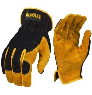 DeWalt DPG216 Gloves Leather Hybrid Driver 